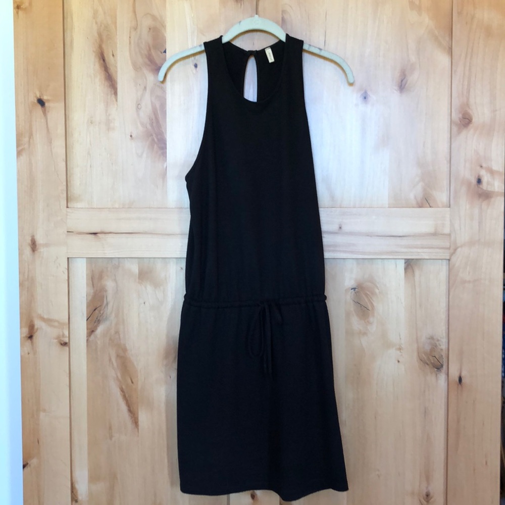 Black Sleeveless T-Shirt Mini Dress